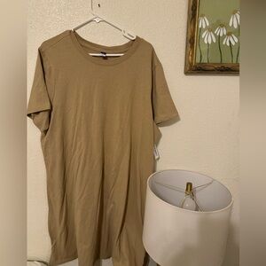 Tan Old Navy t-shirt dress NWT